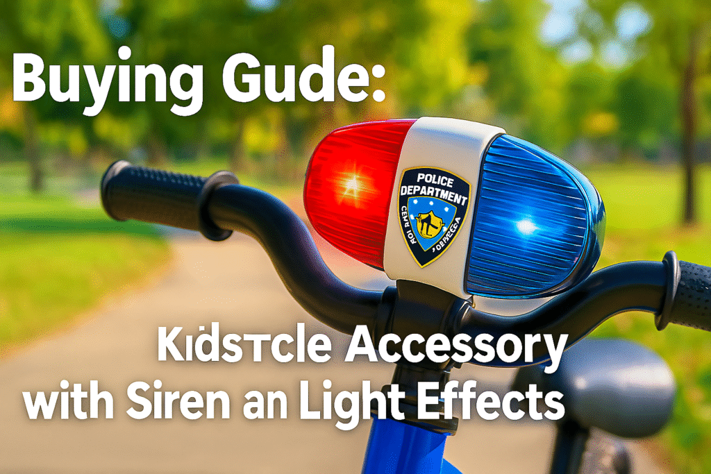 Buying Guide: KidsTech Bicycle Accessory with Siren and Light Effects