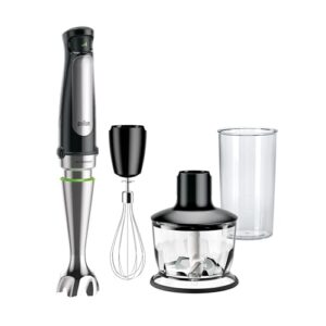 Braun MultiQuick 7 3-in-1 Immersion Blender with Food Processor – Powerful Handheld Electric Stick Blender - Emulsifier for Chopping, Beating & Whisking - Ideal for Soup, Puree, Smoothies & More
