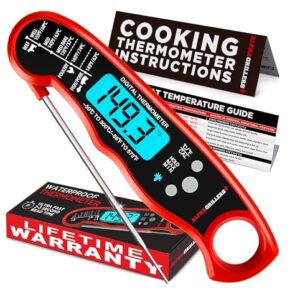 Alpha Grillers Meat Thermometer Digital – Instant Read Food Thermometer for Cooking & Grilling – Professional Kitchen Gift for Men, Dad & Mom