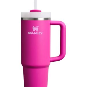 STANLEY Quencher H2.0 Tumbler with Handle and Straw 30 oz | Flowstate 3-Position Lid | Cup Holder Compatible for Travel | Insulated Stainless Steel Cup | BPA-Free | Violet Blossom