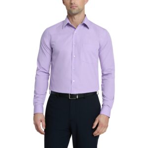 Van Heusen Mens Dress Shirt Regular Fit Poplin Solid