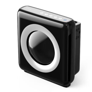 Coway AP-1512HH Mighty Air Purifier with True HEPA and Eco Mode, black/silver, 16.8 x 18.3 x 9.6