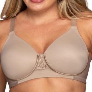 Vanity Fair Women's Full Figure Beauty Back Smoothing Bra, 4 Way Stretch Fabric, Lightly Lined Cups up to H