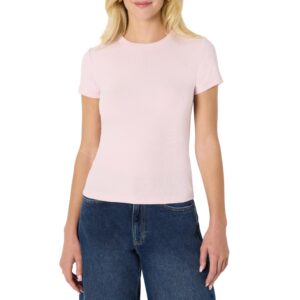 Amazon Essentials (Demi's Pick) Women's Slim-Fit Stretch Rib Short-Sleeve Tee